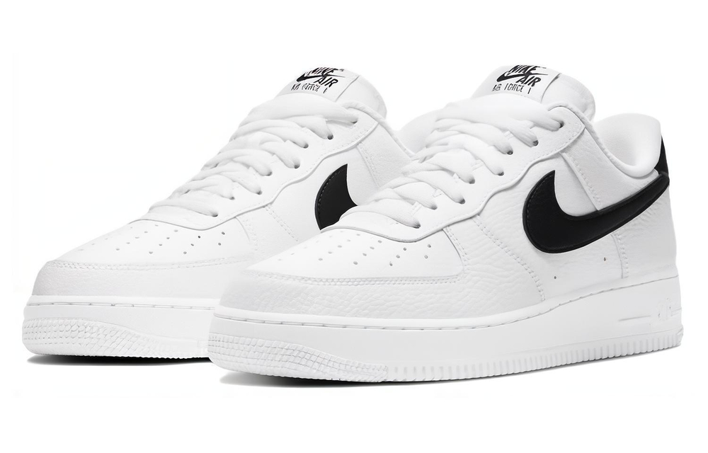 Nike Air Force 1 "White and Black" street style classic retro style non-slip wear-resistant low-top sneakers for men and women the same style white and black