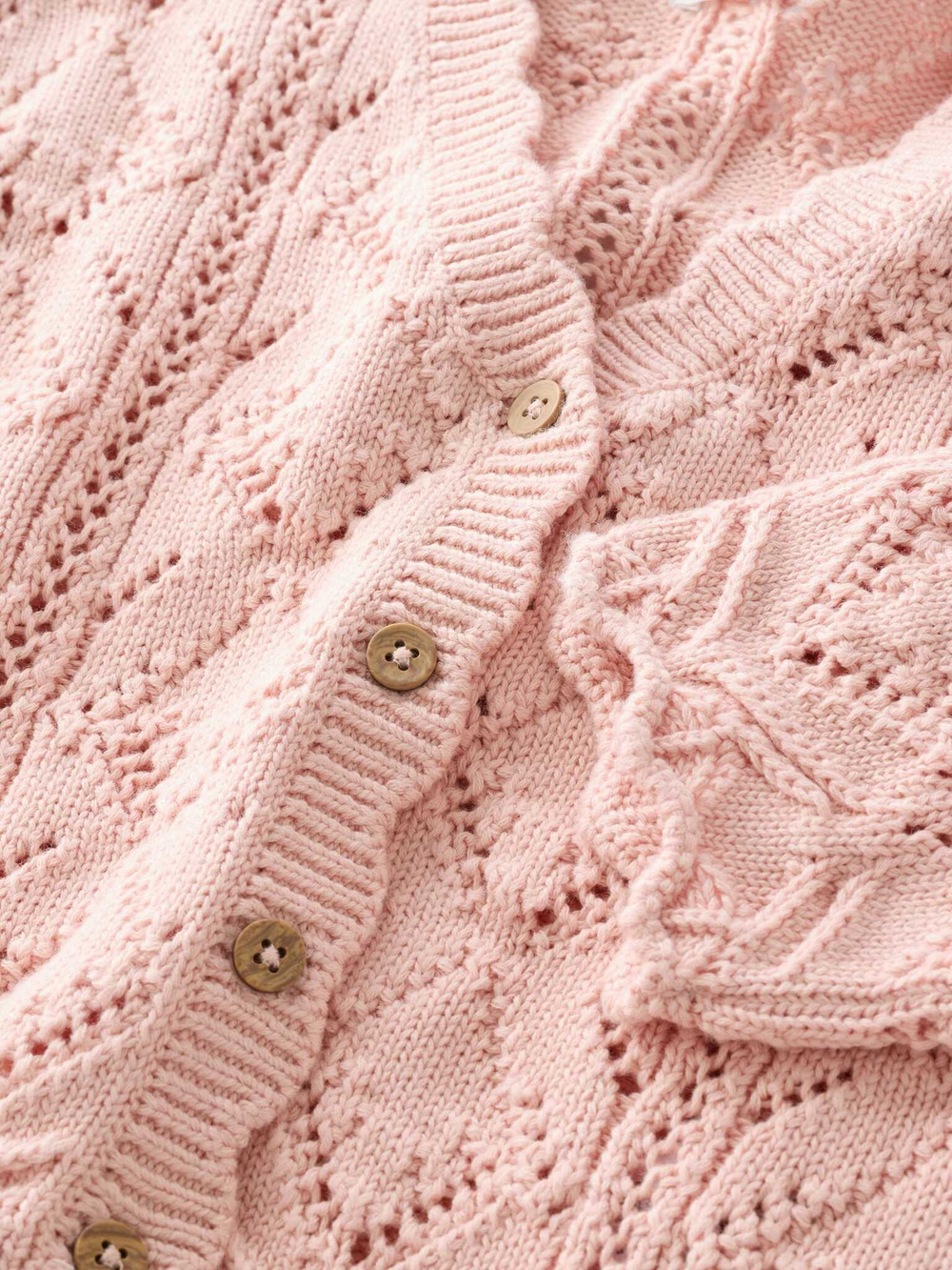 Кардиган вязаный для девочки Next E25-149, Розовый