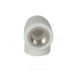 Угольник PP-R комбинированный белый Дн 20х3/4"х90гр ВР ZFPCL