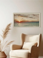 Картина на натуральном холсте настенная интерьерная 33*63 см