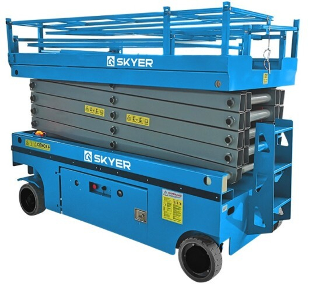 Передвижной телескопический подъемник SKYER PL1045 самоходный