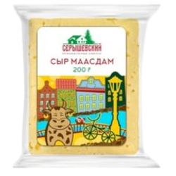 СЫР МААСДАМ 45% 200 ГР /СЕРЫШЕВСКИЙ/