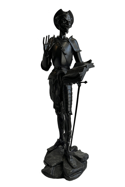 Скульптура "Дон Кихот". - СССР, Каслинский завод художественного литья, автор модели Жак-Луи Готье,