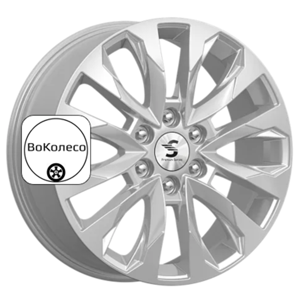 8x20/6x139,7 ET38 D67,1 КР007 (Pajero Sport) Elite Silver Premium Series