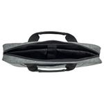 Сумка портфель BRAUBERG OFFICE с отделением для ноутбука 17,3", светло-серый меланж, 34х44х6 см, 272613