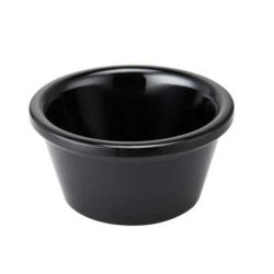 Соусник 50 мл d 7 см h3,7 см круглый набор 12 шт. пластик черный SUNNEX