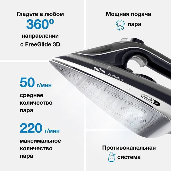 Утюг Braun TexStyle 5 SI5188BK