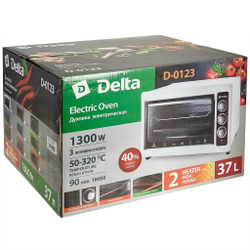 Духовка электрическая 1300 Вт 37 л DELTA D-0123 серая