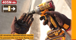 Аккумуляторный бесщеточный ударный гайковерт INGCO CIWLI20451 INDUSTRIAL 20 В 1/2" 405 Нм