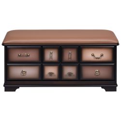 Банкетка Пандора с обувницей Орех Шоколад