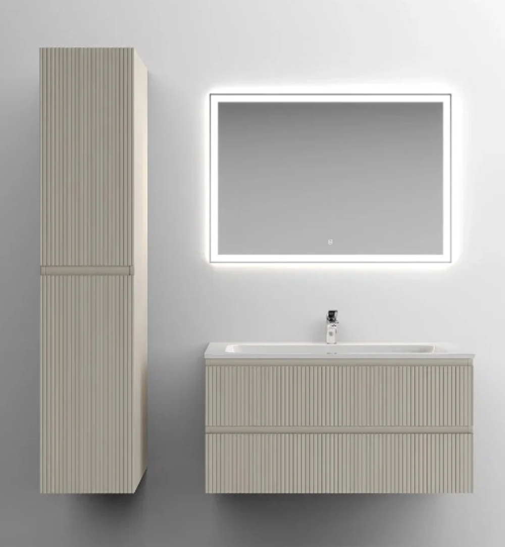 Тумба подвесная SANCOS Snob T 995х445х500, c двумя ящиками оснащенными доводчиками, Beige Soft , арт.SNT100CE
