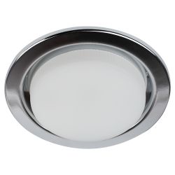 Светильник встраиваемый ЭРА KL35 CН /1 (к) под лампу GX53 хром термокольцо в комплекте