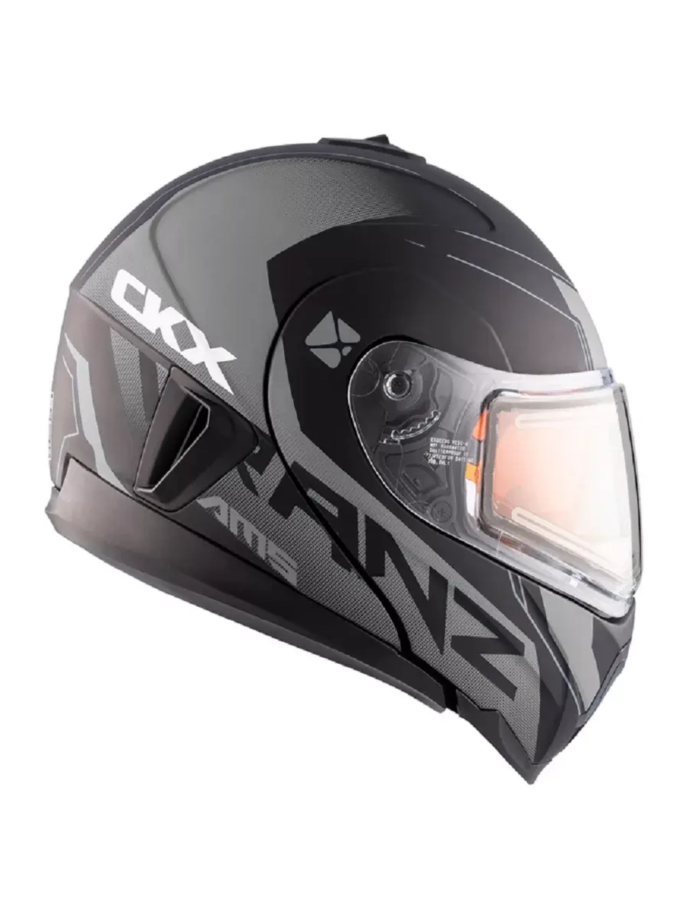 Шлем CKX TRANZ 1,5 Ams DL+EDL Caliber Matt grey XS