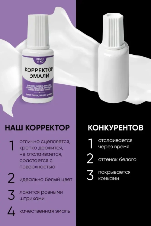 Корректор эмали для ванны