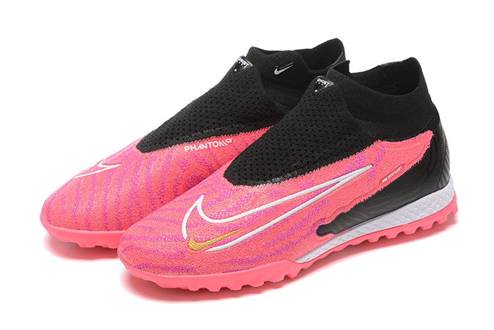 Шиповки Nike Phantom GX Elite DF Link TF (Черно-розовый)