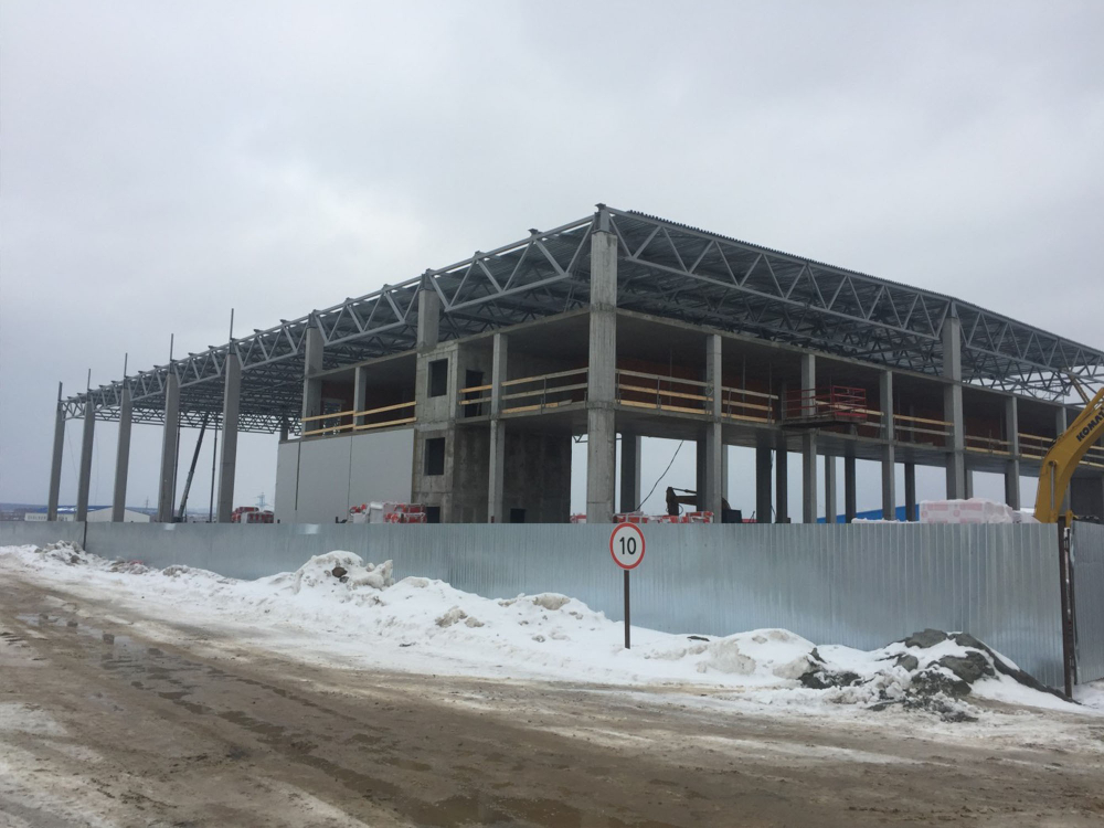 Поставка и монтаж кровли 4000м2 ООО "Юникосметик" ESTEL