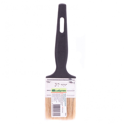 Кисть флейцевая "Стандарт", 50 х 6 мм, натуральная щетина, пластиковая ручка Сибртех