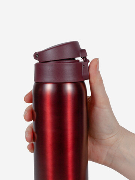 Термокружка Relaxika 480мл нерж.сталь, бордовый