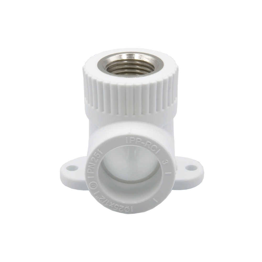 Уголок комб. вн 25х1/2'' с креплением EVER® plast БЕЛЫЙ (Россия)
