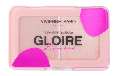 Палетка хайлайтеров VIVIENNE SABO Glorie damour - 02