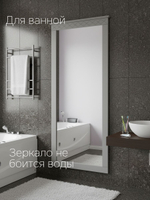 Зеркало настенное Индра, 157,8х63х3,3, серый, МДФ, интерьерное в прихожую