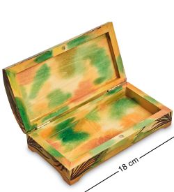 Народные промыслы МР-16/33-B Шкатулка «Альфонс Муха - Драгоценные камни. Рубин»