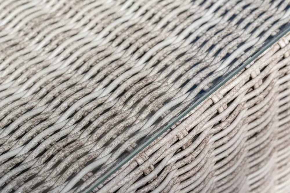 "Лунго" трансформирующаяся лаунж-зона из искусственного ротанга, цвет бежевый