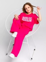 Костюм для девочек, футболка и брюки палаццо