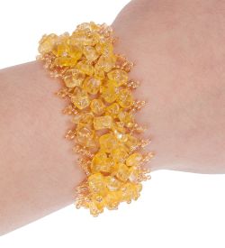 Y-KB014 Браслет из бисера с камнем Обсидиан