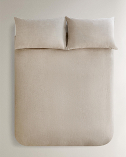 Пододеяльник Zara Home хлопок, лён 100%, однотонный, 6181/088