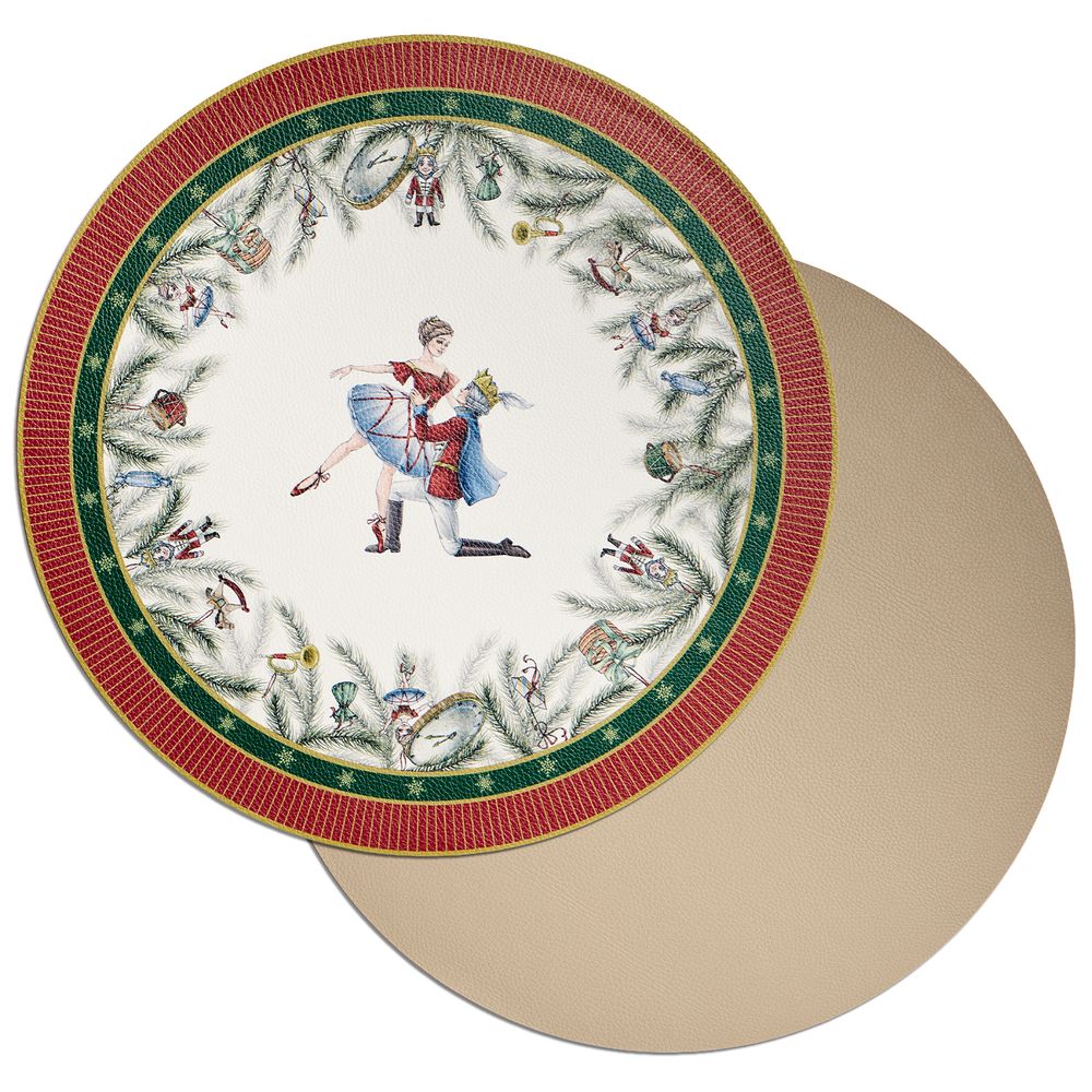 НАБОР ПОДСТАНОВОЧНЫХ САЛФЕТОК "ЩЕЛКУНЧИК" ИЗ 2 ШТ., ДИАМЕТР=38 СМ