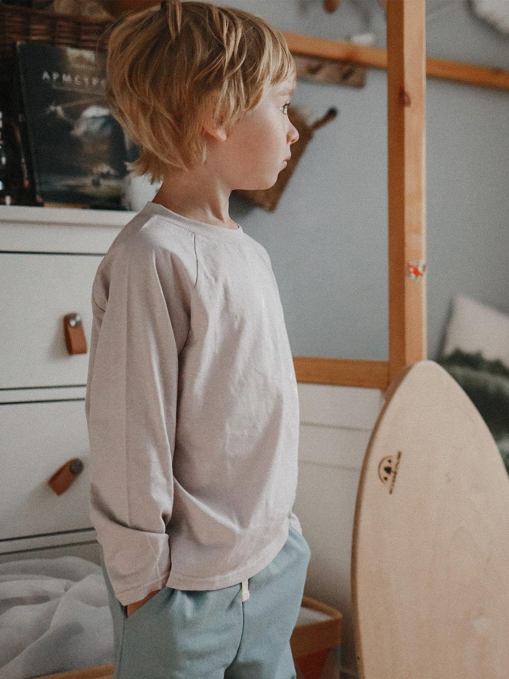 Лонгслив унисекс Mjölk White Sand