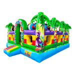 Коммерческий надувной батут "Приключения попугаев", 5x5x3 м.