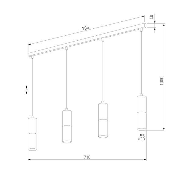 Подвесной светильник TK Lighting 4357 Elit White