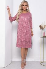 Платье "Сияние блеска" (пыльная роза) П7391 LT Collection (Акция)
