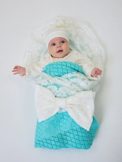 Конверт на выписку для новорожденных летний