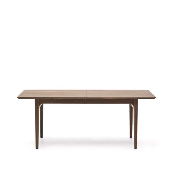 Стол раздвижной Elan из шпона и массива ореха 200 (260) x 100