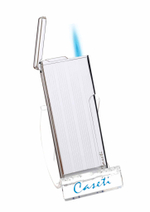 Зажигалка Caseti, турбо, супертонкая, хром CA453-4