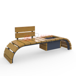 Скамейка Мерси с цветочницей