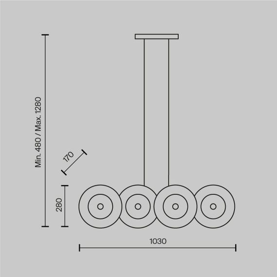 Подвесной светильник Maytoni Aster MOD007PL-08G1