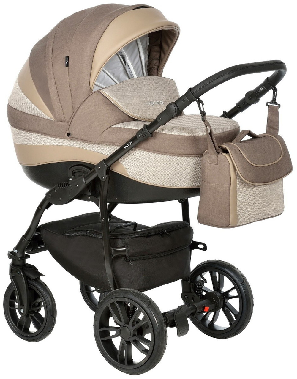 Детская коляска Indigo Indigo New 3 в 1 In05 коричневый