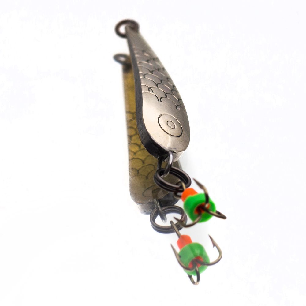 Зимняя блесна Капля-окуневая чеканка, 30мм тройник