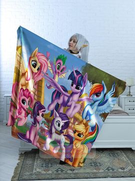 Плед Пони арт. 119 (велсофт), 150х130 и 200х140 см