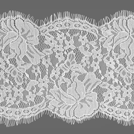 Кружево французское ш.15см. J087 белый