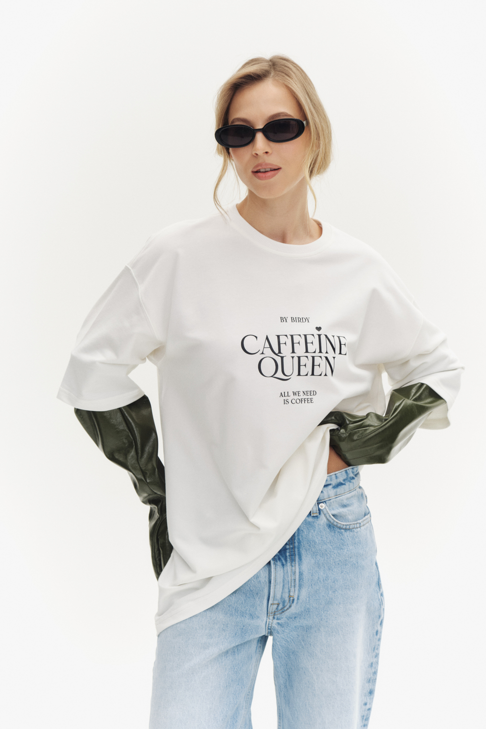 Футболка CAFFEINE QUEEN | Белый