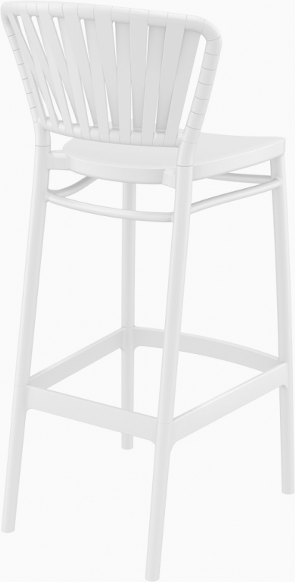 Стул пластиковый барный Siesta Contract Portofino, белый