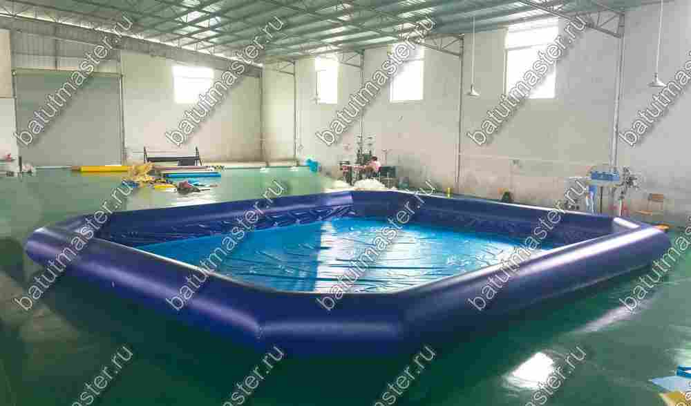 Надувной бассейн «Одноцветный» 8*8*0,65 м