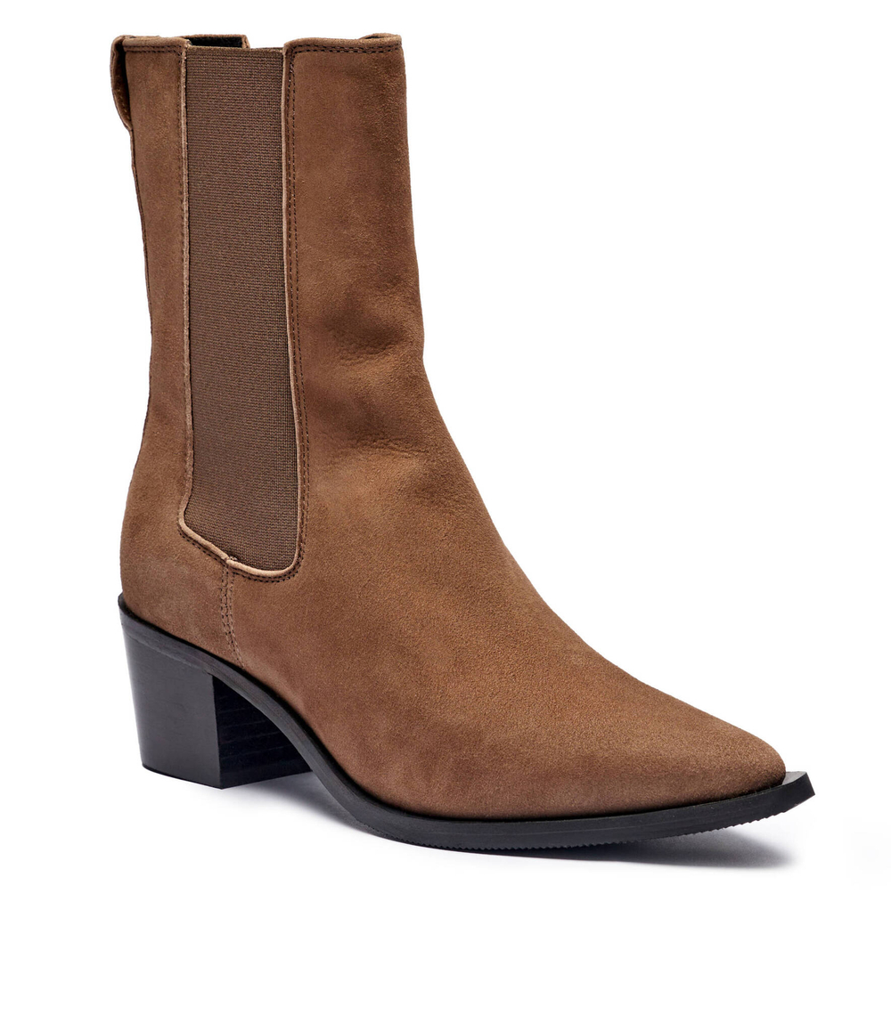 Кожаные ковбойки Calvin Klein - коричневый(HW0HW02316)