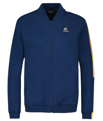 Женская Кофта теннисная Le Coq Sportif SAISON Full Zip Sweat N°1 SS23 - небесный