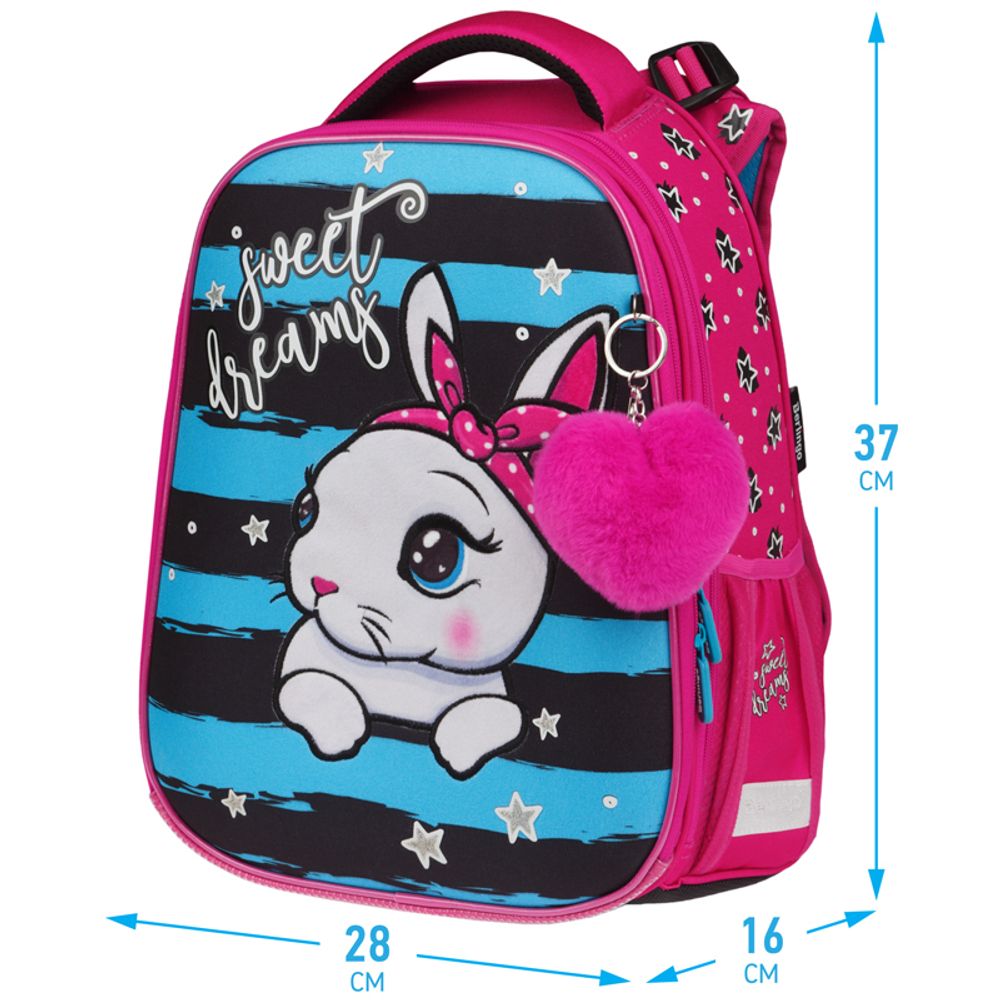 Ранец Berlingo Expert Max Little bunny 37х28х16см, 2 отд., с анатомической спинкой